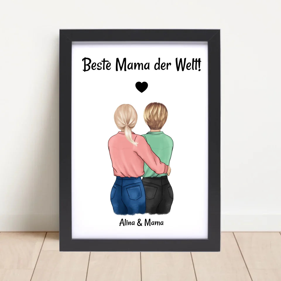 Poster mit Rahmen Schwarz 4