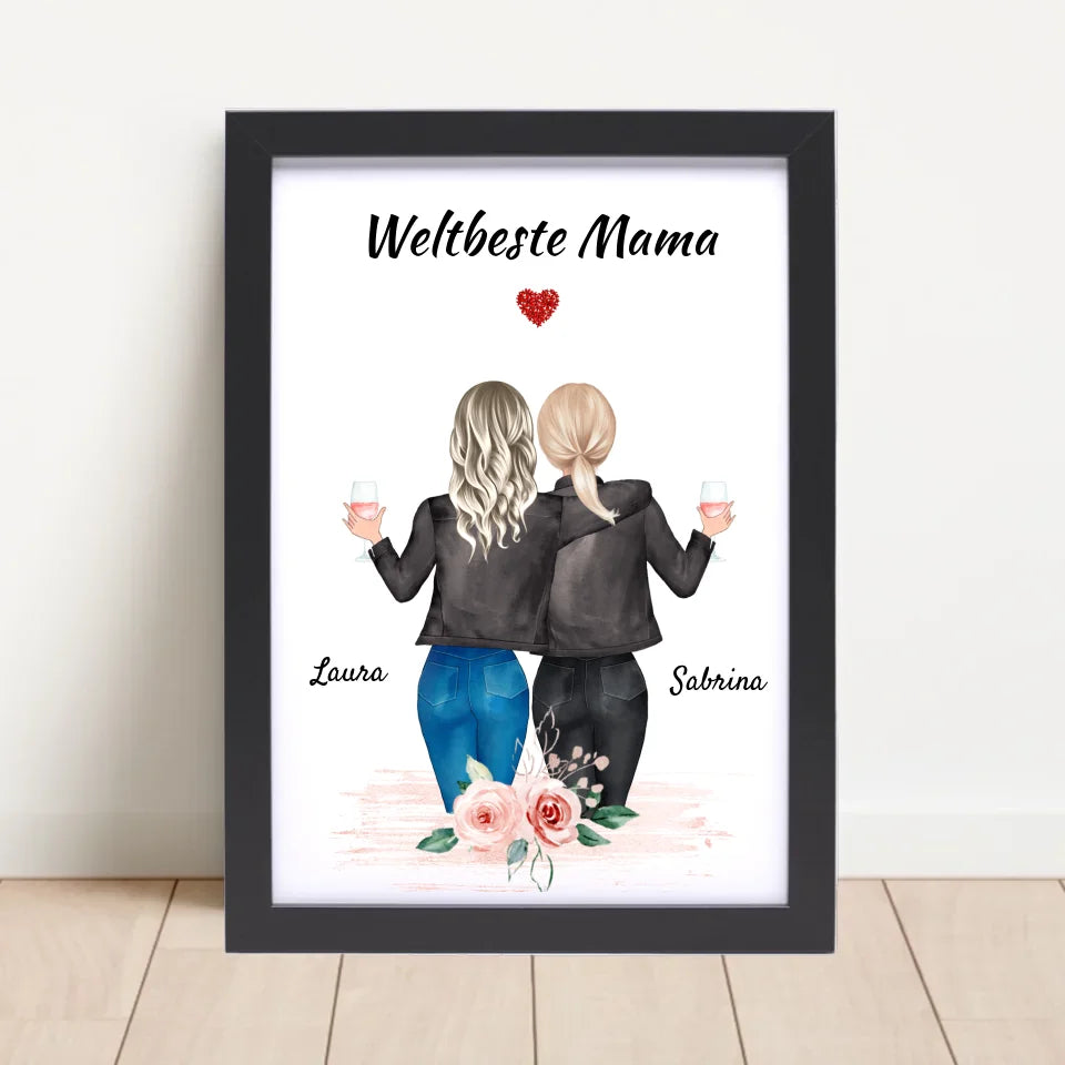 Poster mit Rahmen Schwarz 4