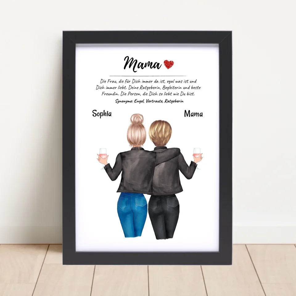 Poster mit Rahmen Schwarz 4