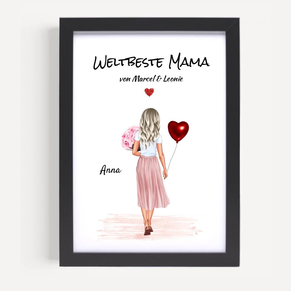 Mutter Bild & Poster Geschenk personalisiert - Cantty