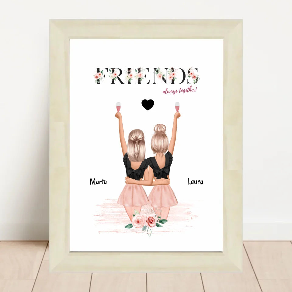 Poster mit Rahmen Hellholz 2