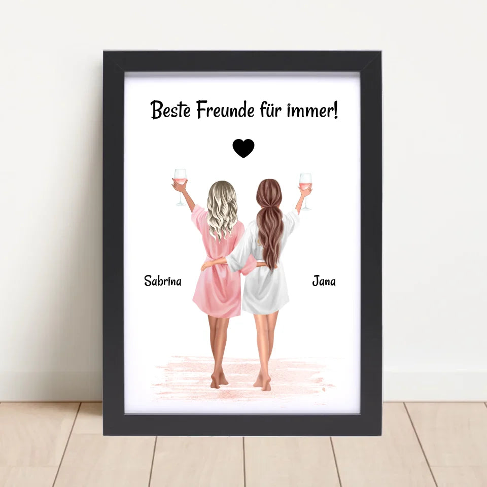 Poster mit Rahmen Schwarz 4