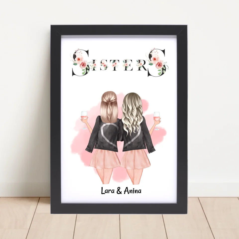 Poster mit Rahmen Schwarz 4