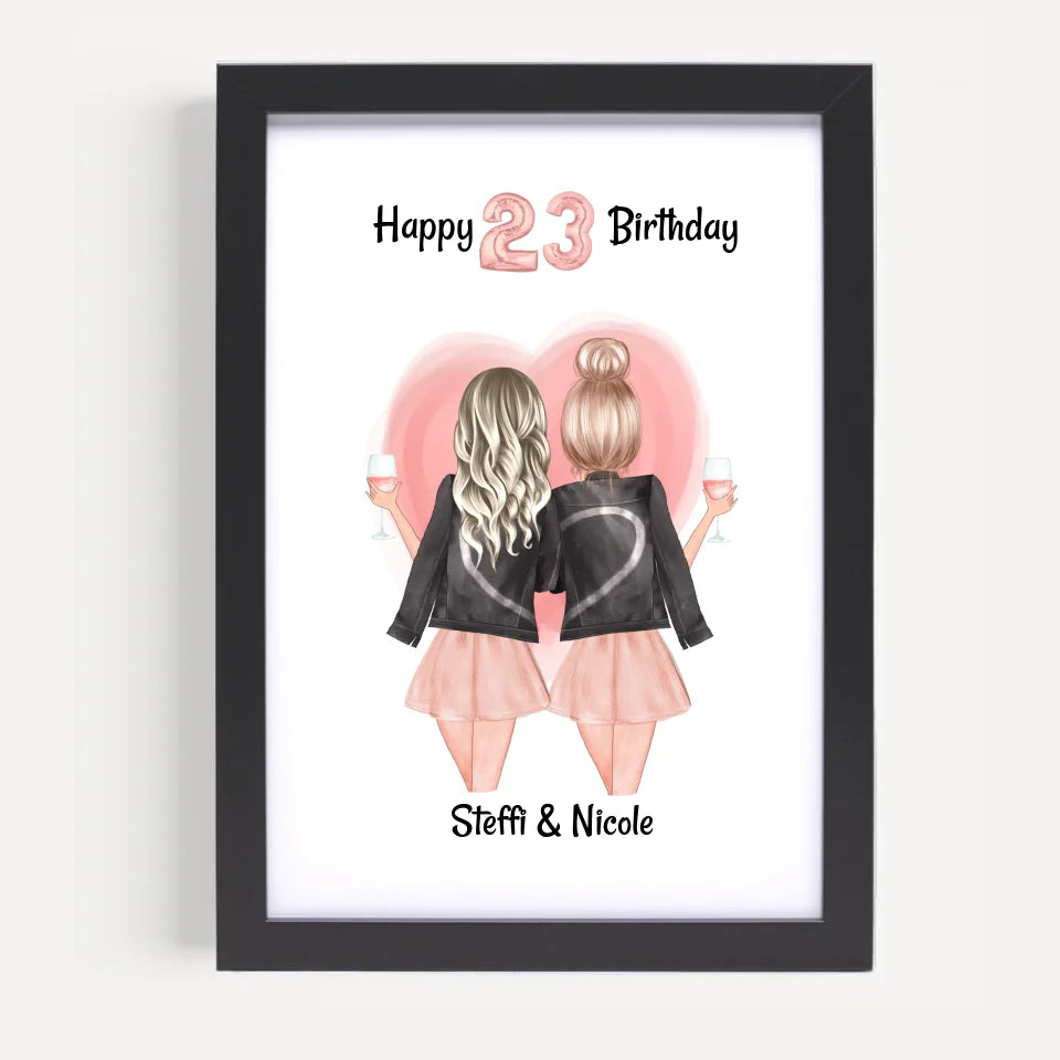 Poster mit Rahmen Schwarz 5