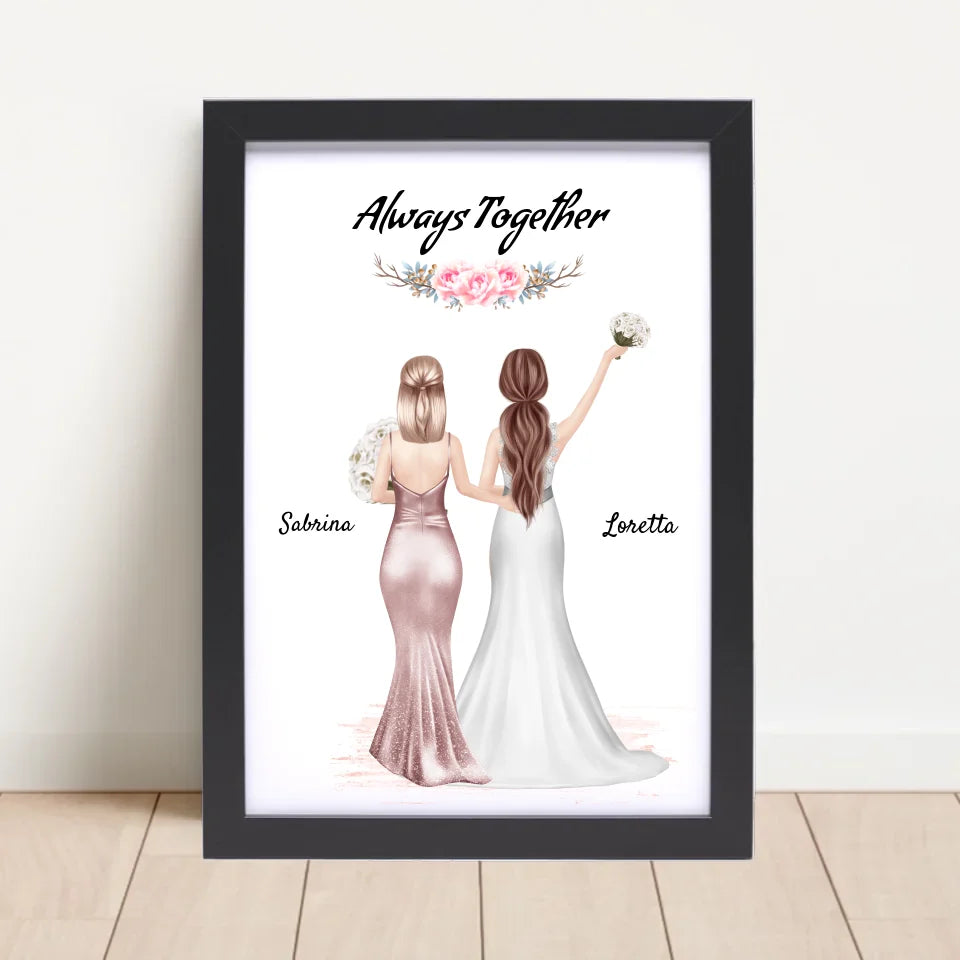 Poster mit Rahmen Schwarz 4