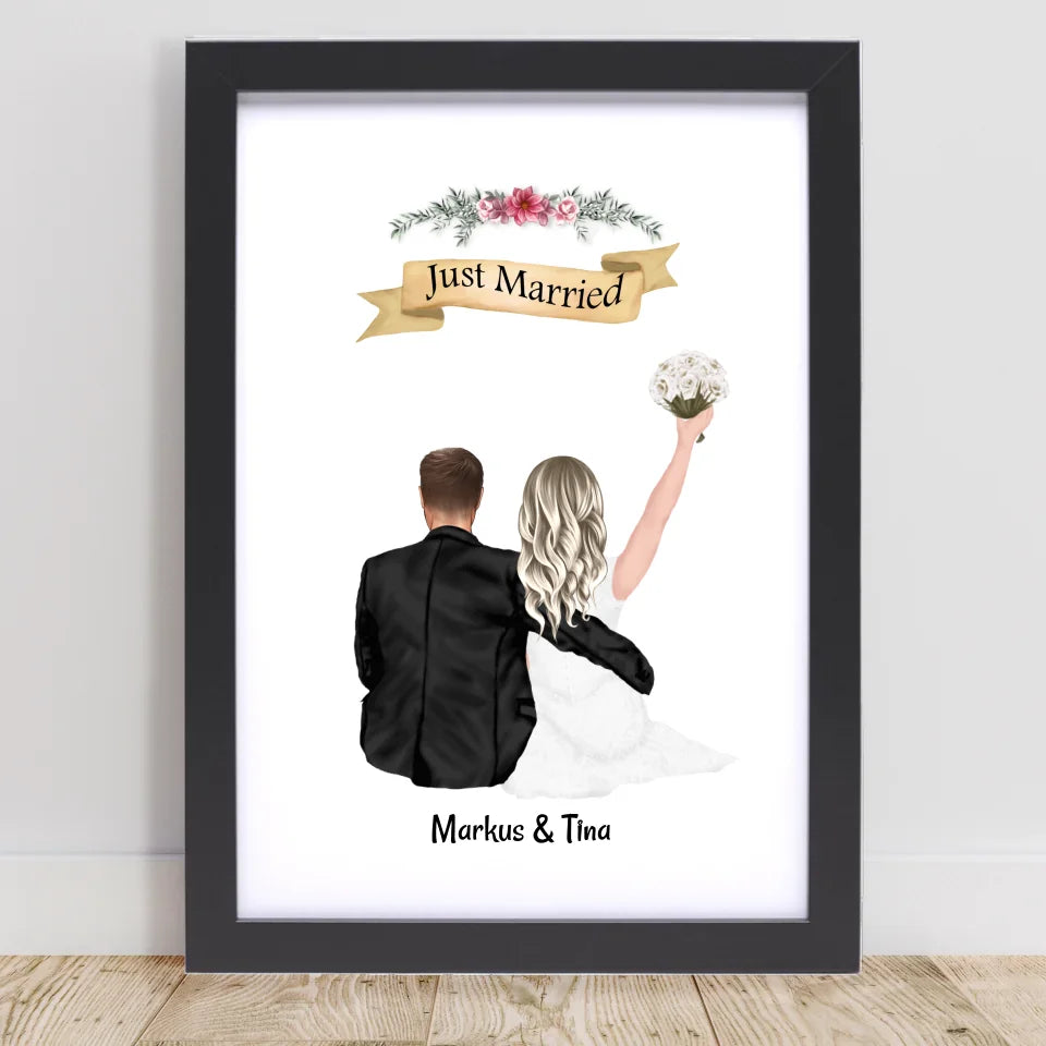 Poster mit Rahmen Schwarz 1