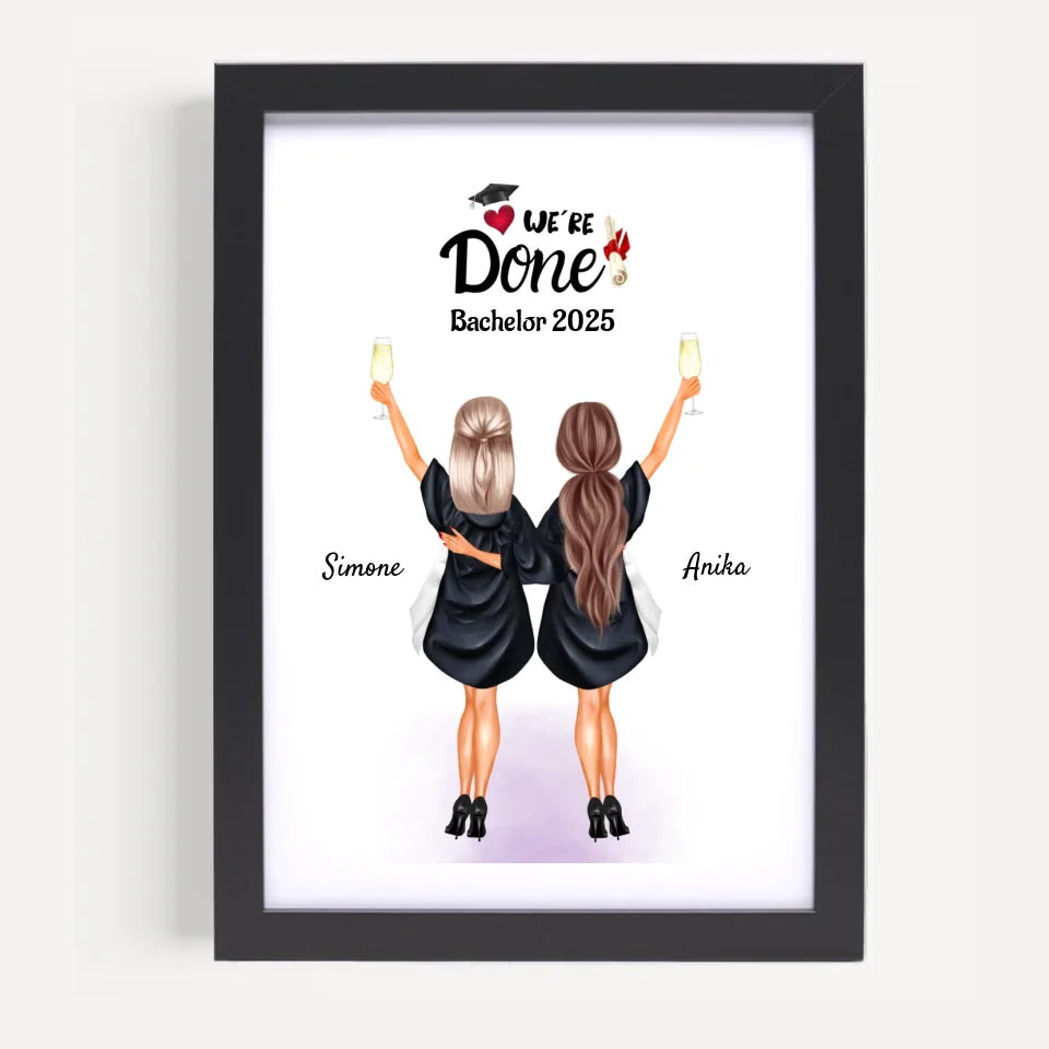Poster mit Rahmen Schwarz 5