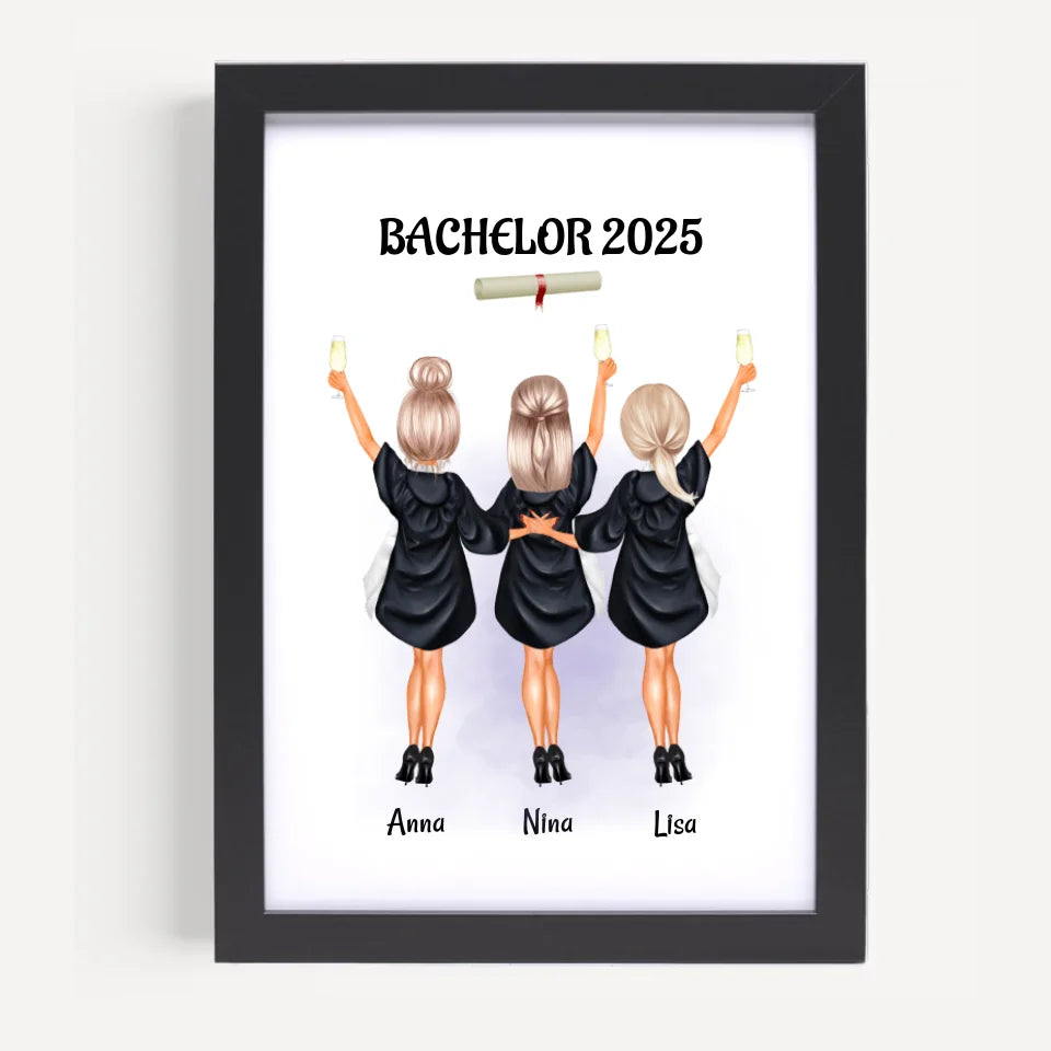 Poster mit Rahmen Schwarz 5