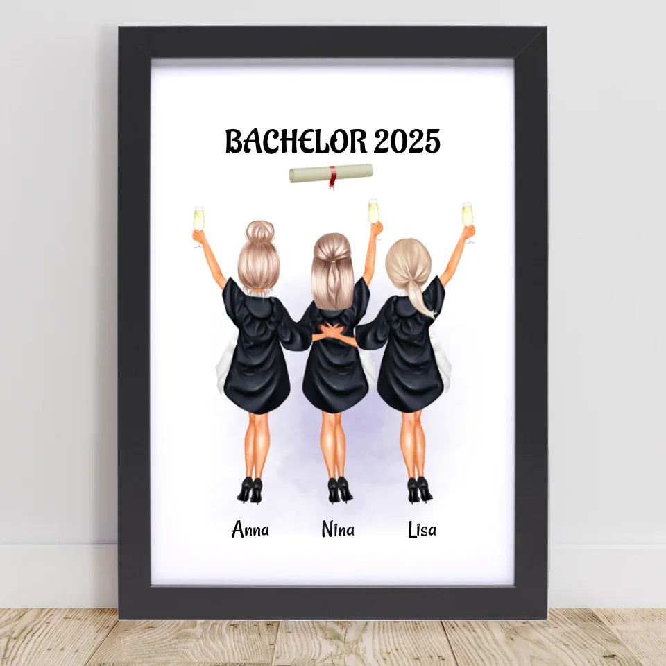 Poster mit Rahmen Schwarz 1