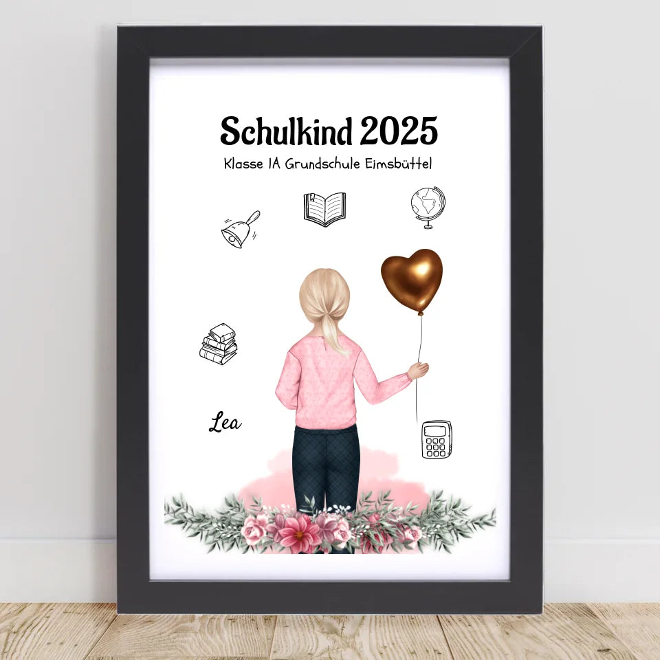 Poster mit Rahmen Schwarz 1