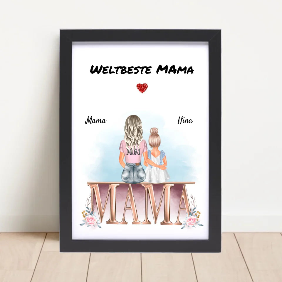 Poster mit Rahmen Schwarz 4