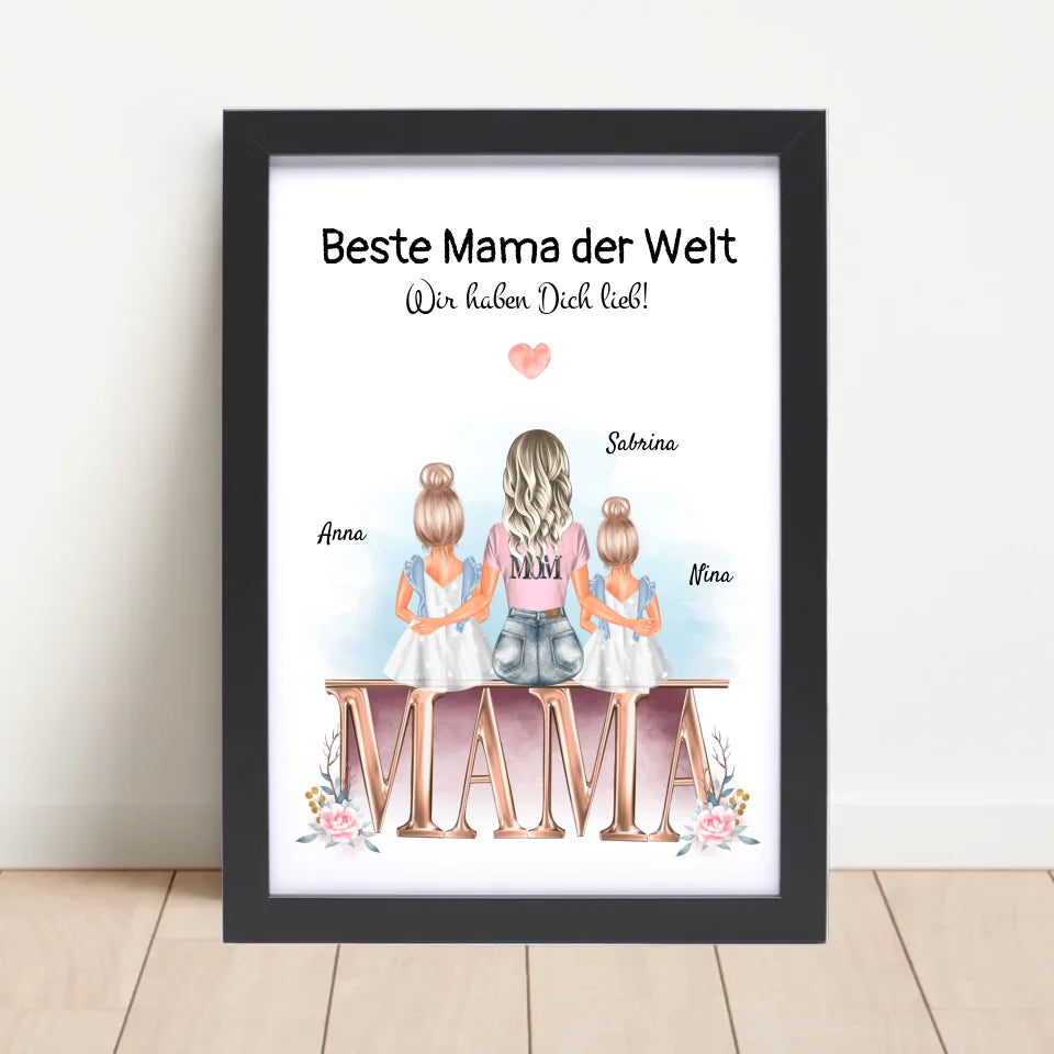 Poster mit Rahmen Schwarz 4