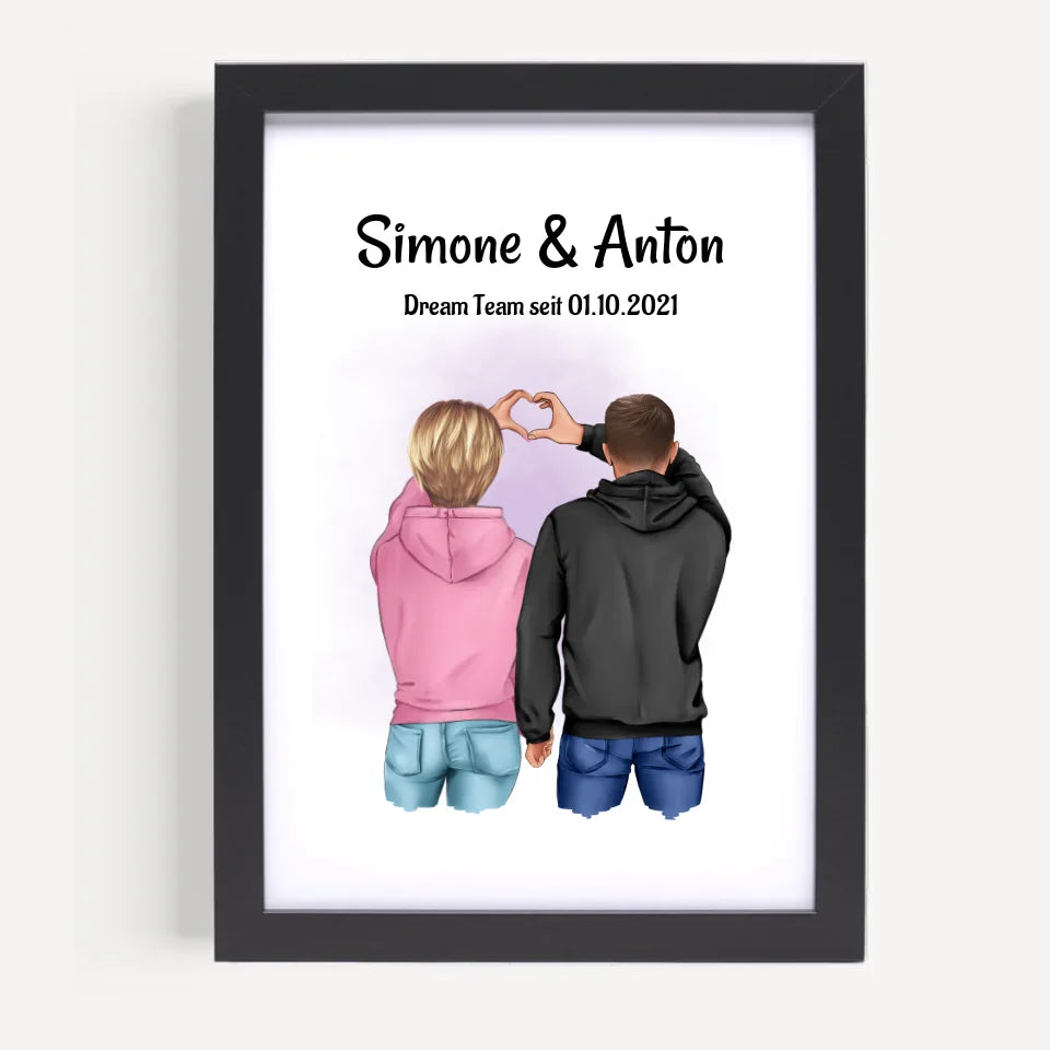 Poster mit Rahmen Schwarz 5