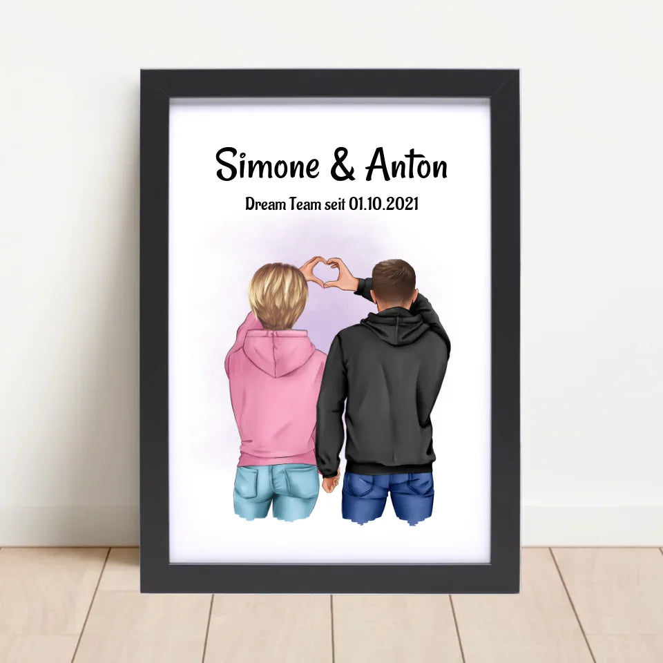 Poster mit Rahmen Schwarz 4