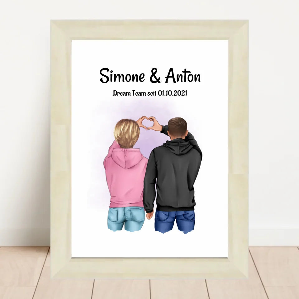Poster mit Rahmen Hellholz 2