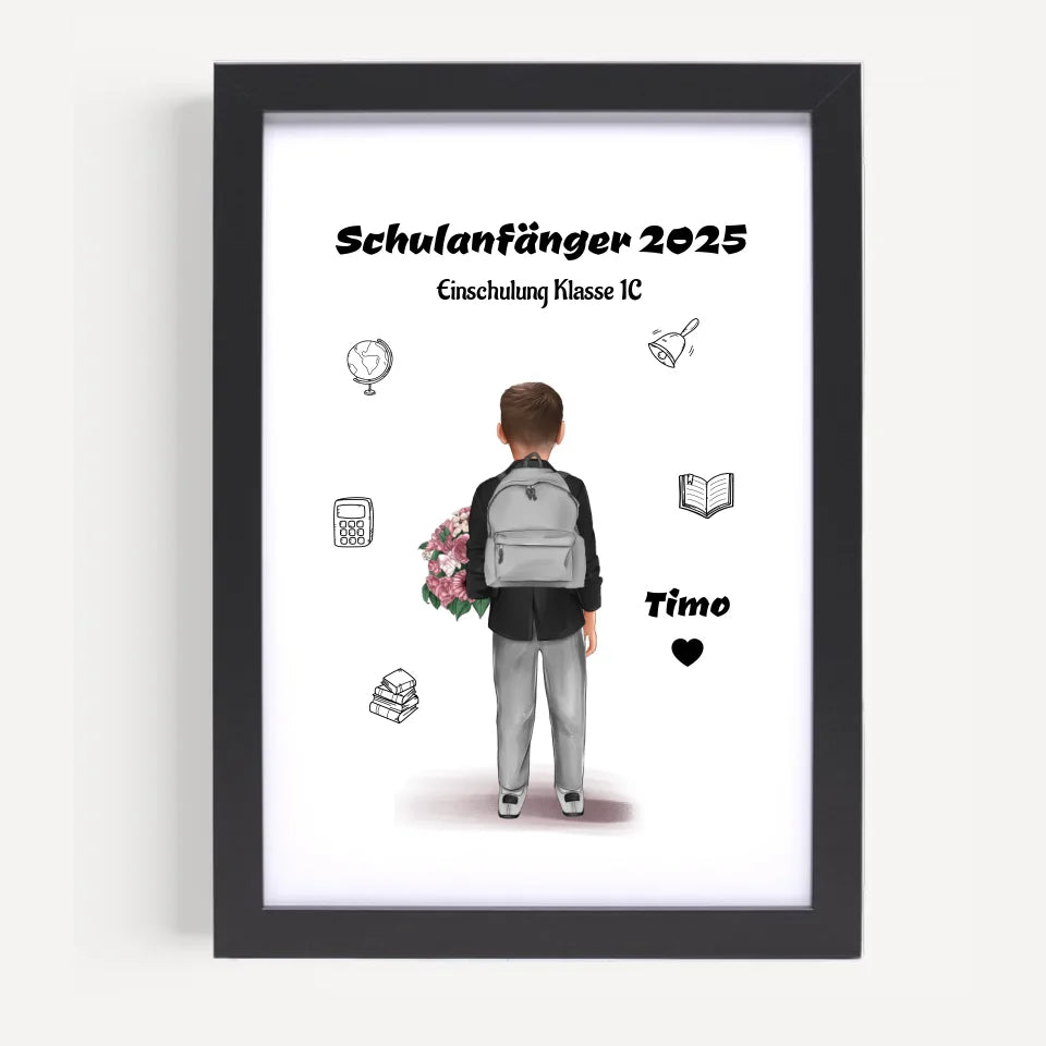 Poster mit Rahmen Schwarz 5