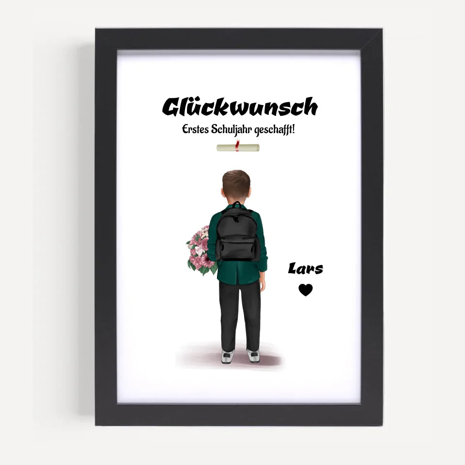 Poster mit Rahmen Schwarz 5