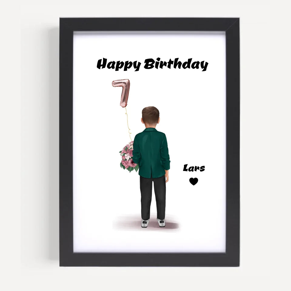 Poster mit Rahmen Schwarz 5