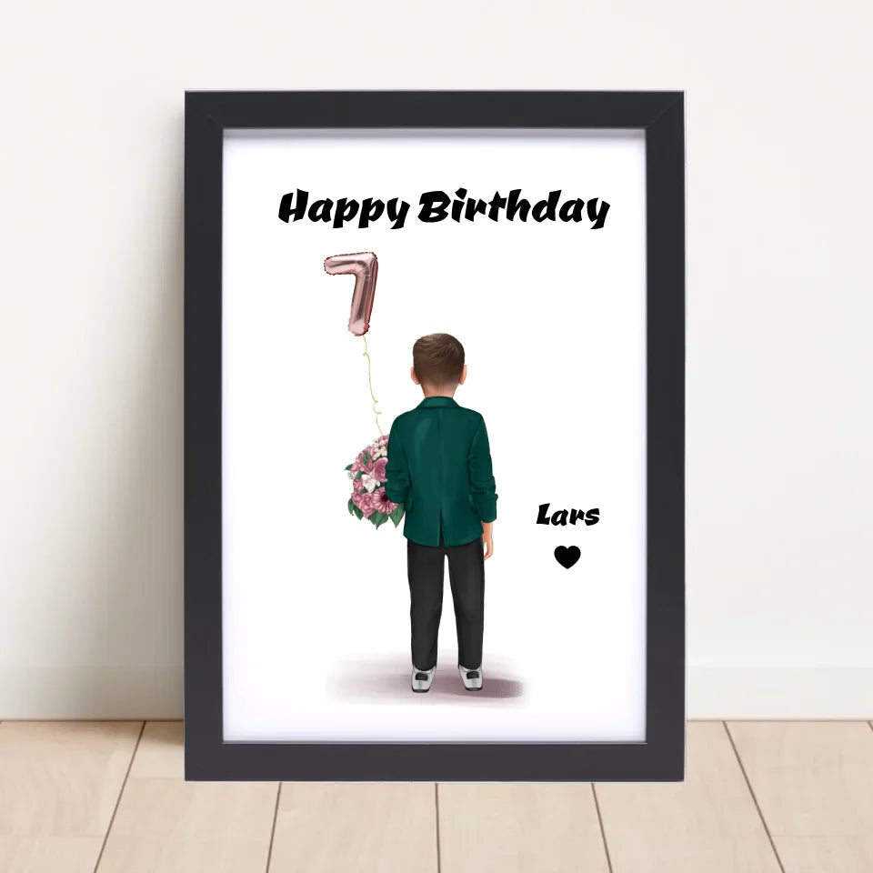 Poster mit Rahmen Schwarz 4