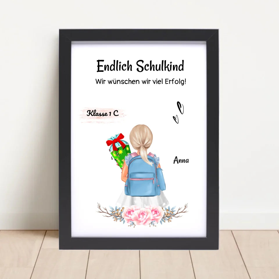 Poster mit Rahmen Schwarz 4