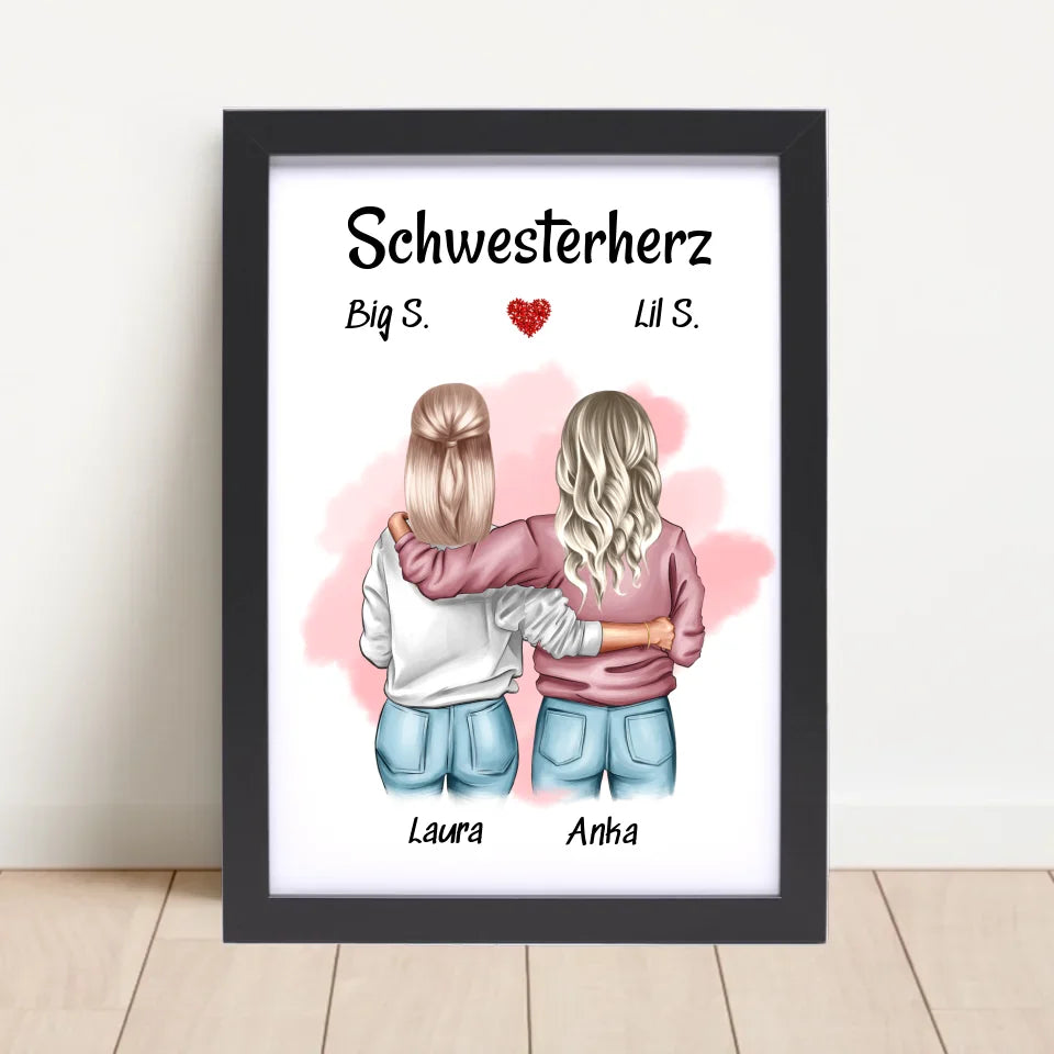 Poster mit Rahmen Schwarz 4