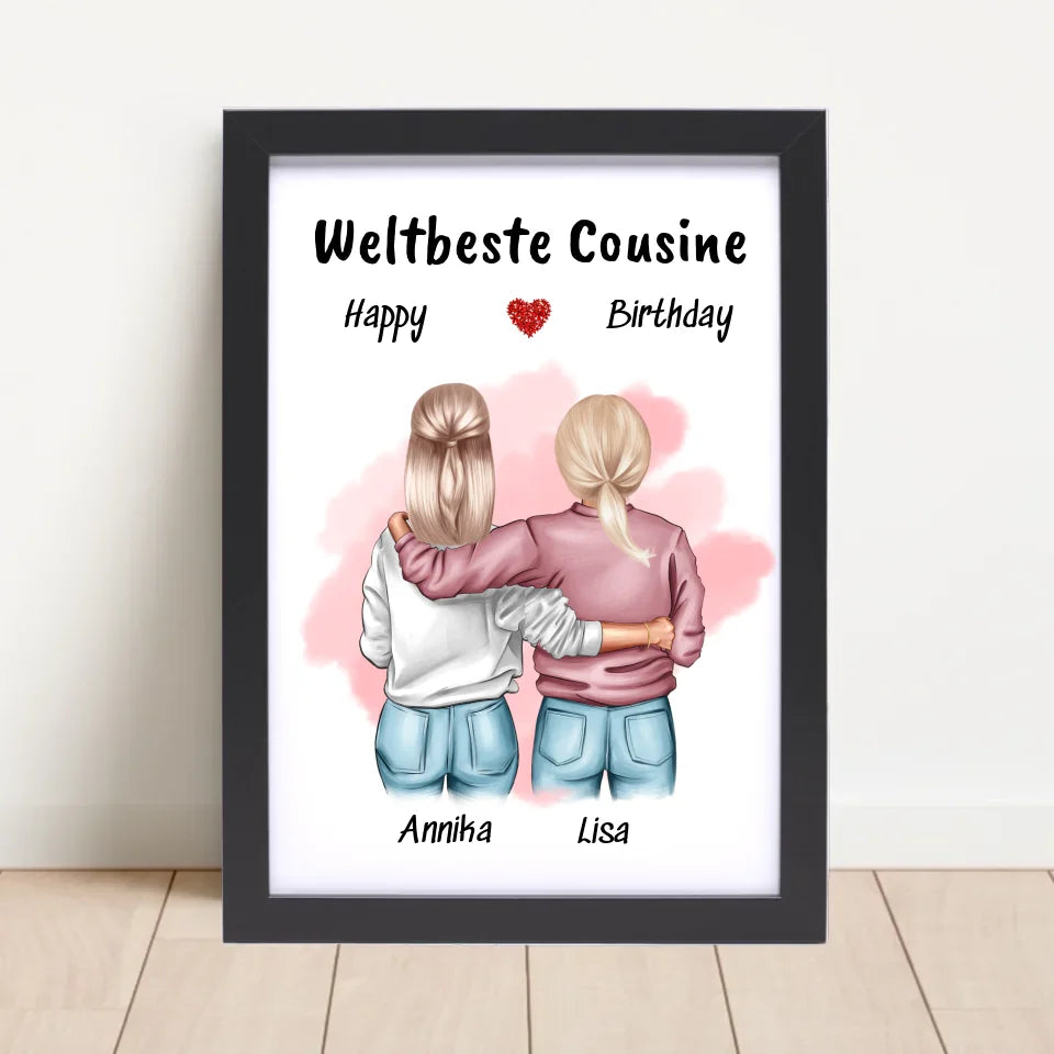 Poster mit Rahmen Schwarz 4