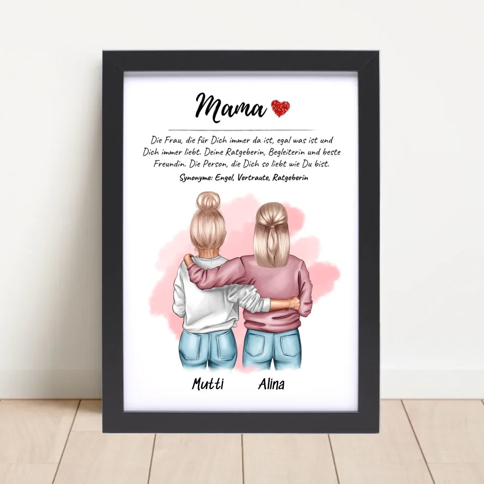 Poster mit Rahmen Schwarz 4