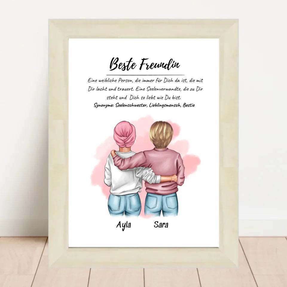 Poster mit Rahmen Hellholz 2