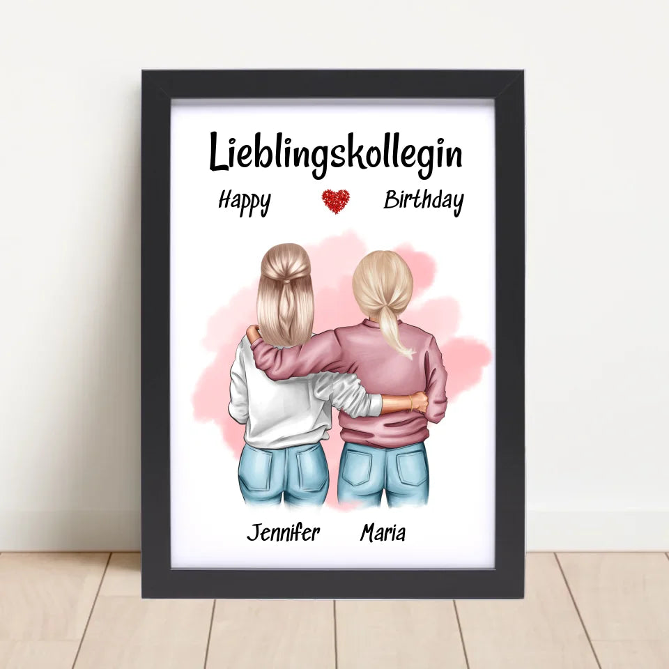 Poster mit Rahmen Schwarz 4