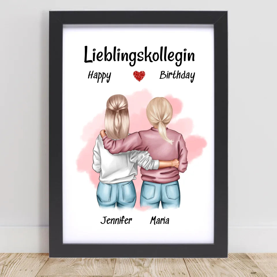 Poster mit Rahmen Schwarz 1