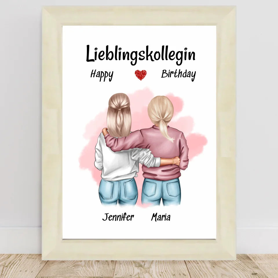 Poster mit Rahmen Hellholz 1