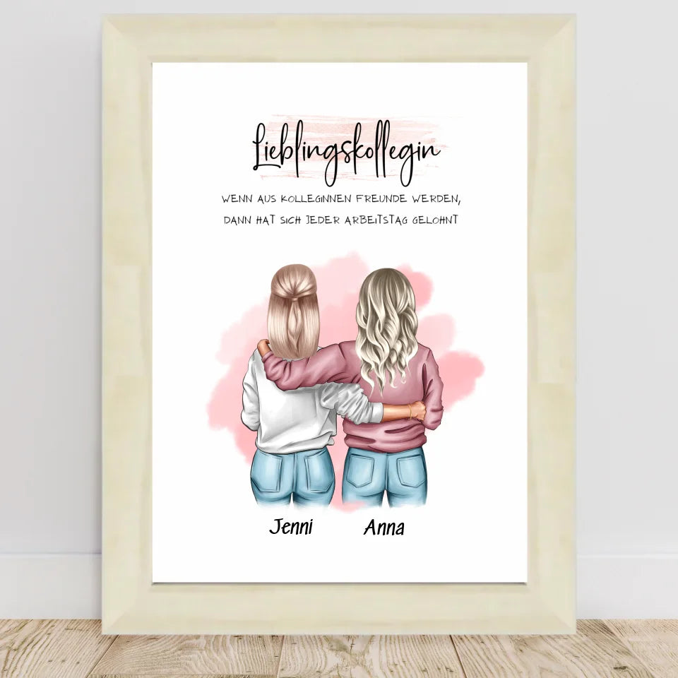 Poster mit Rahmen Hellholz 1
