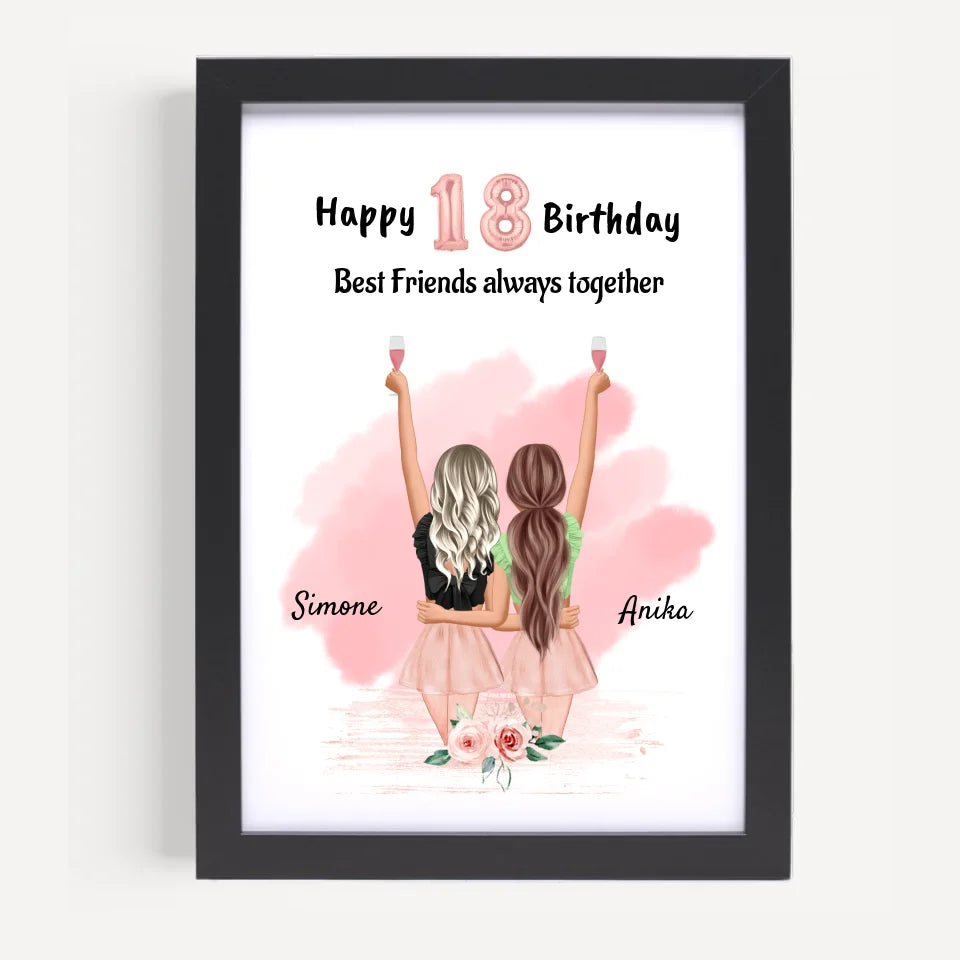 Poster mit Rahmen Schwarz 5