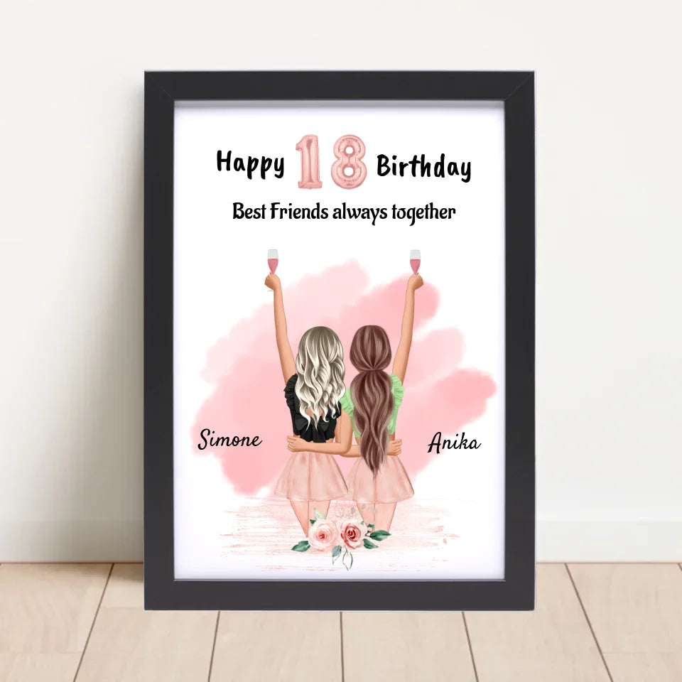 Poster mit Rahmen Schwarz 4