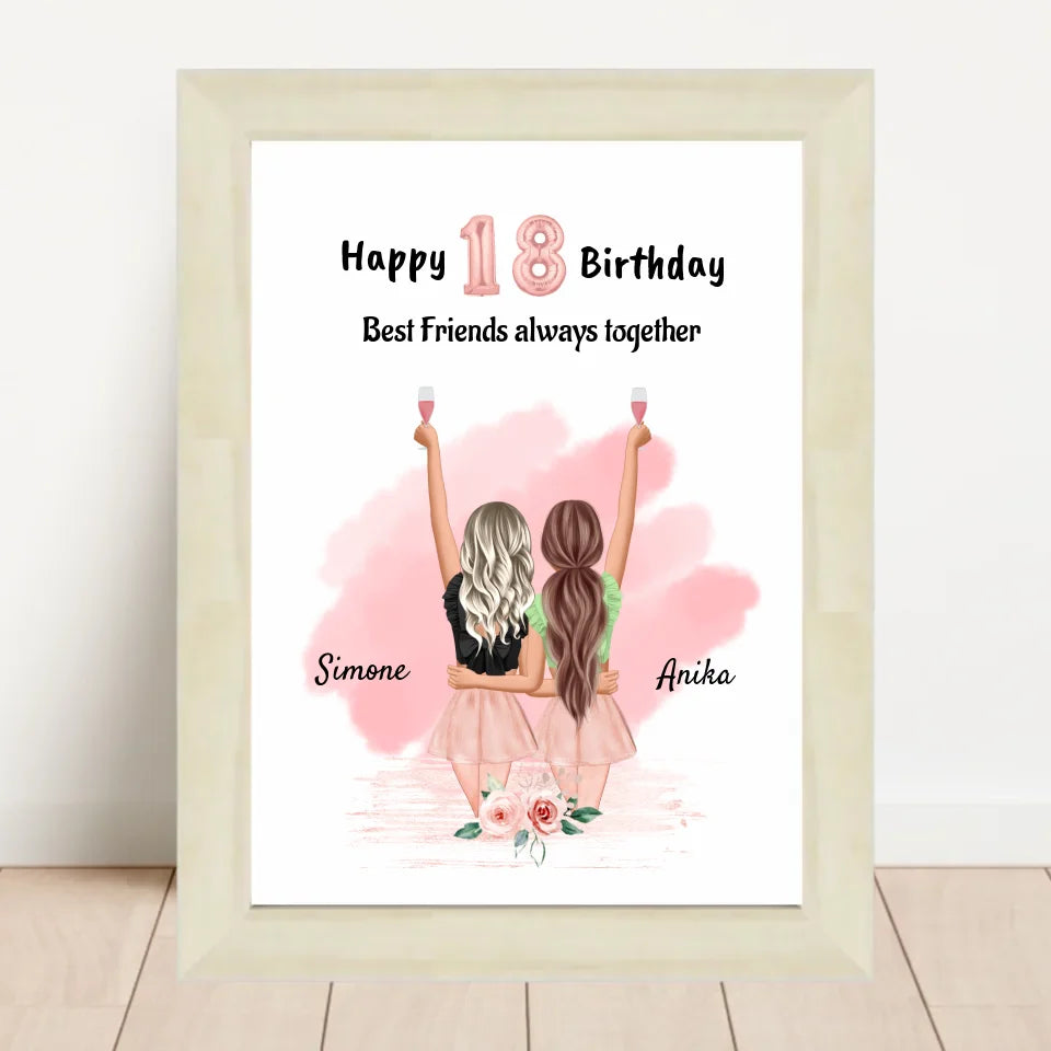 Poster mit Rahmen Hellholz 2
