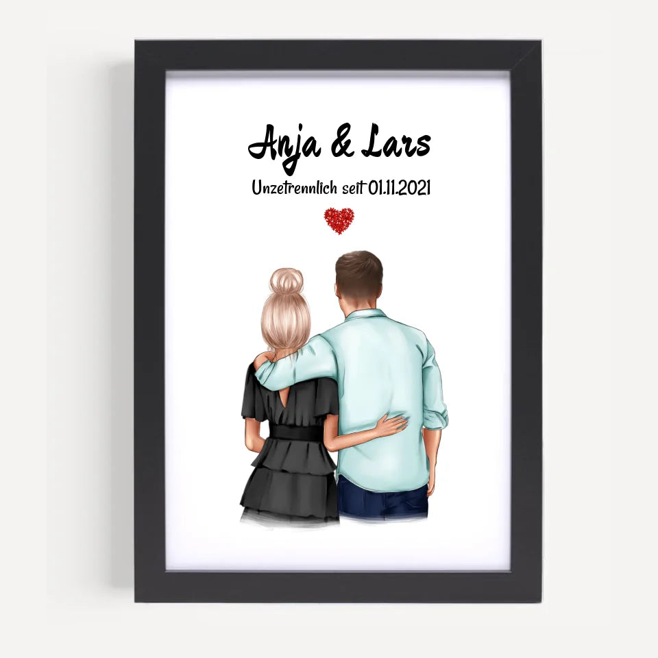 Poster mit Rahmen Schwarz 5