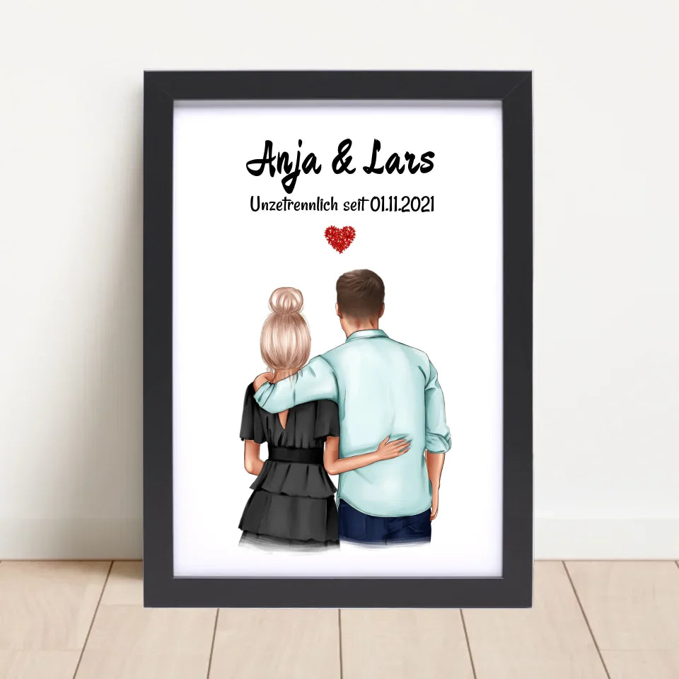 Poster mit Rahmen Schwarz 4