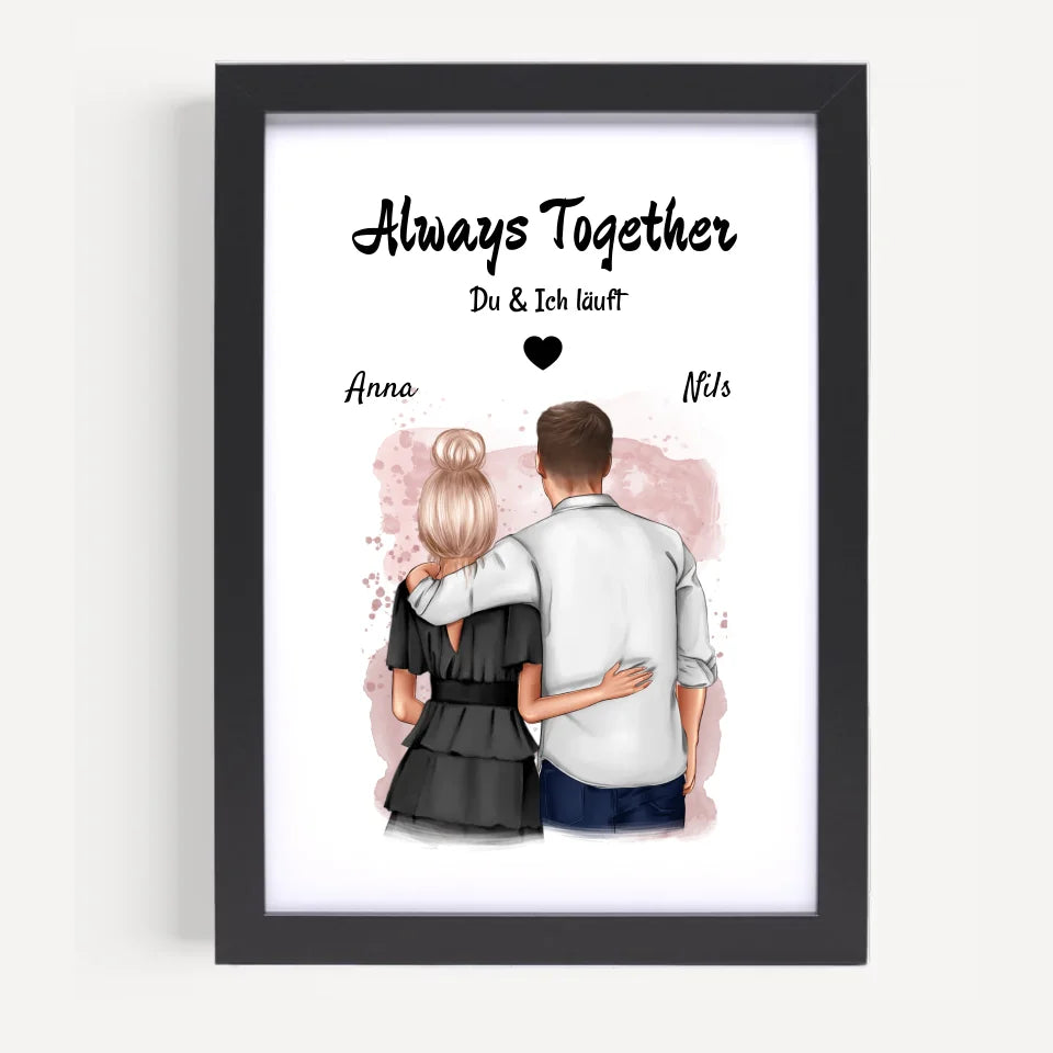 Poster mit Rahmen Schwarz 5