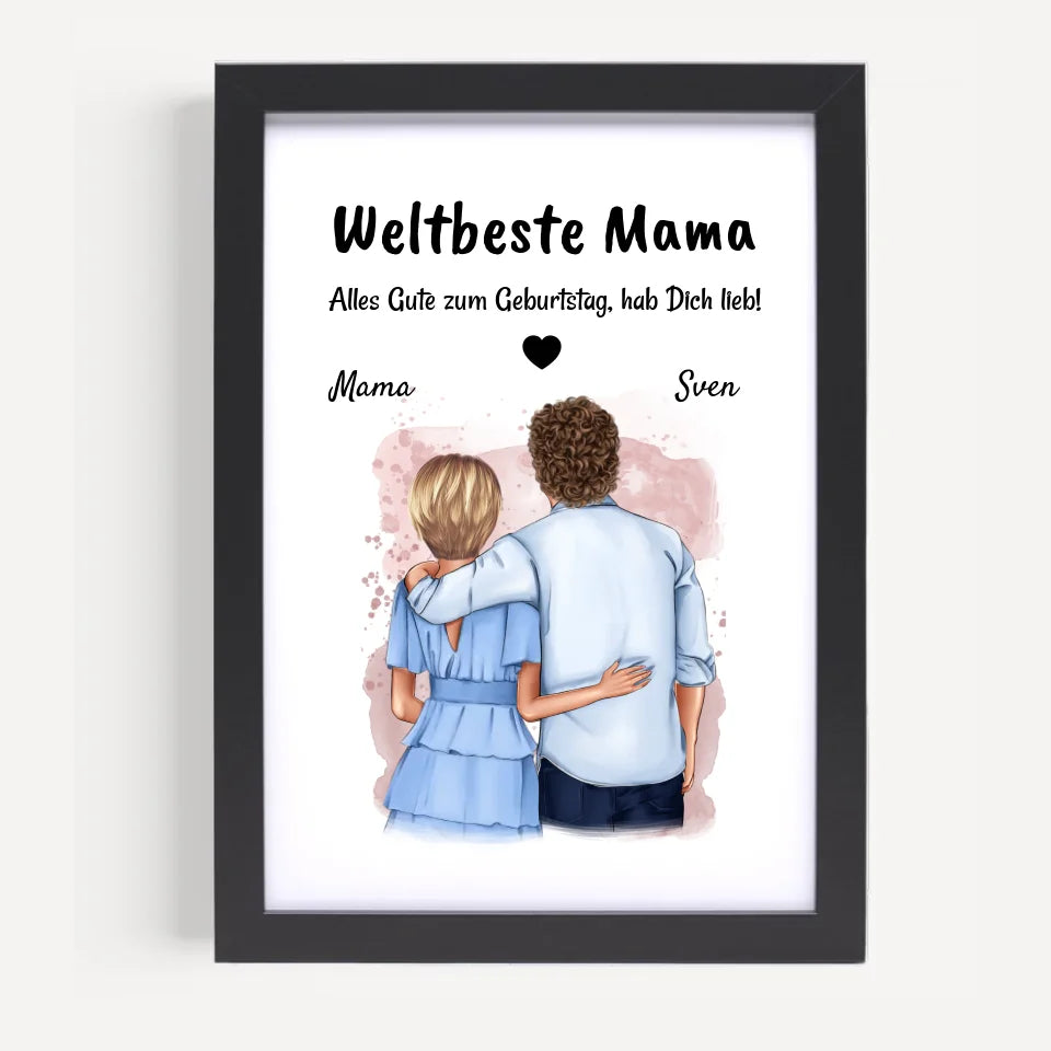 Poster mit Rahmen Schwarz 5