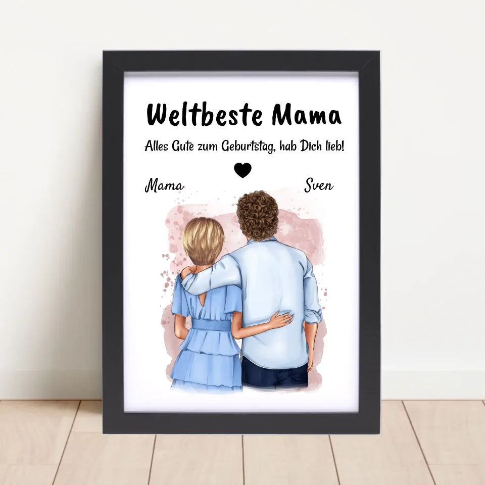 Poster mit Rahmen Schwarz 4