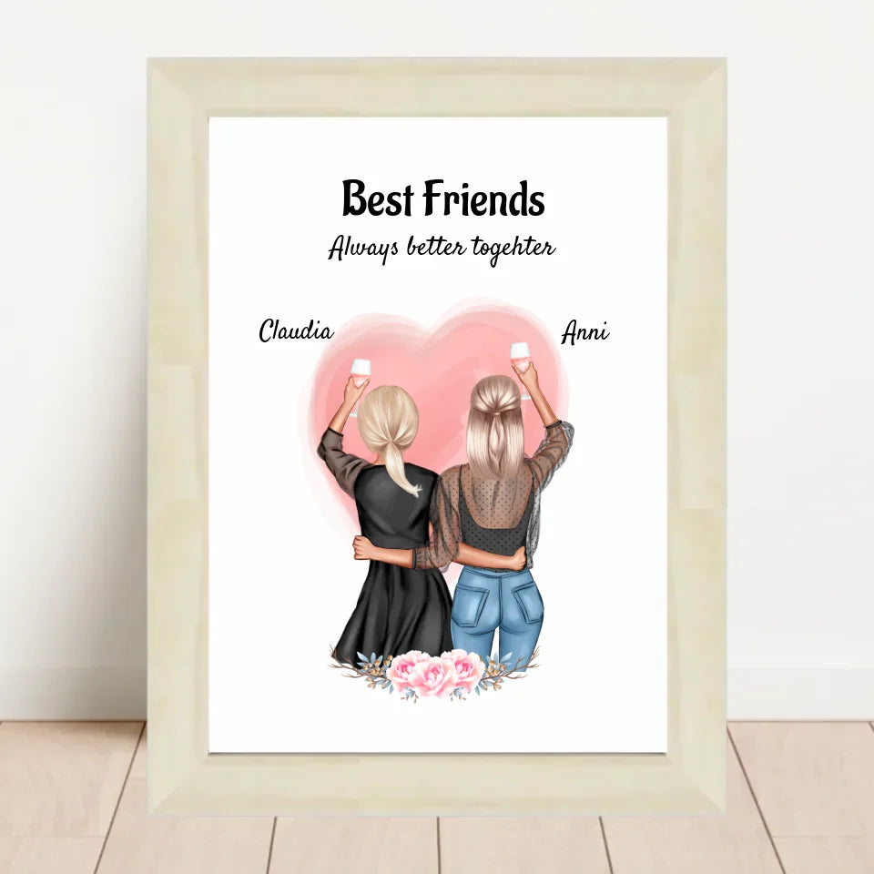 Poster mit Rahmen Hellholz 2