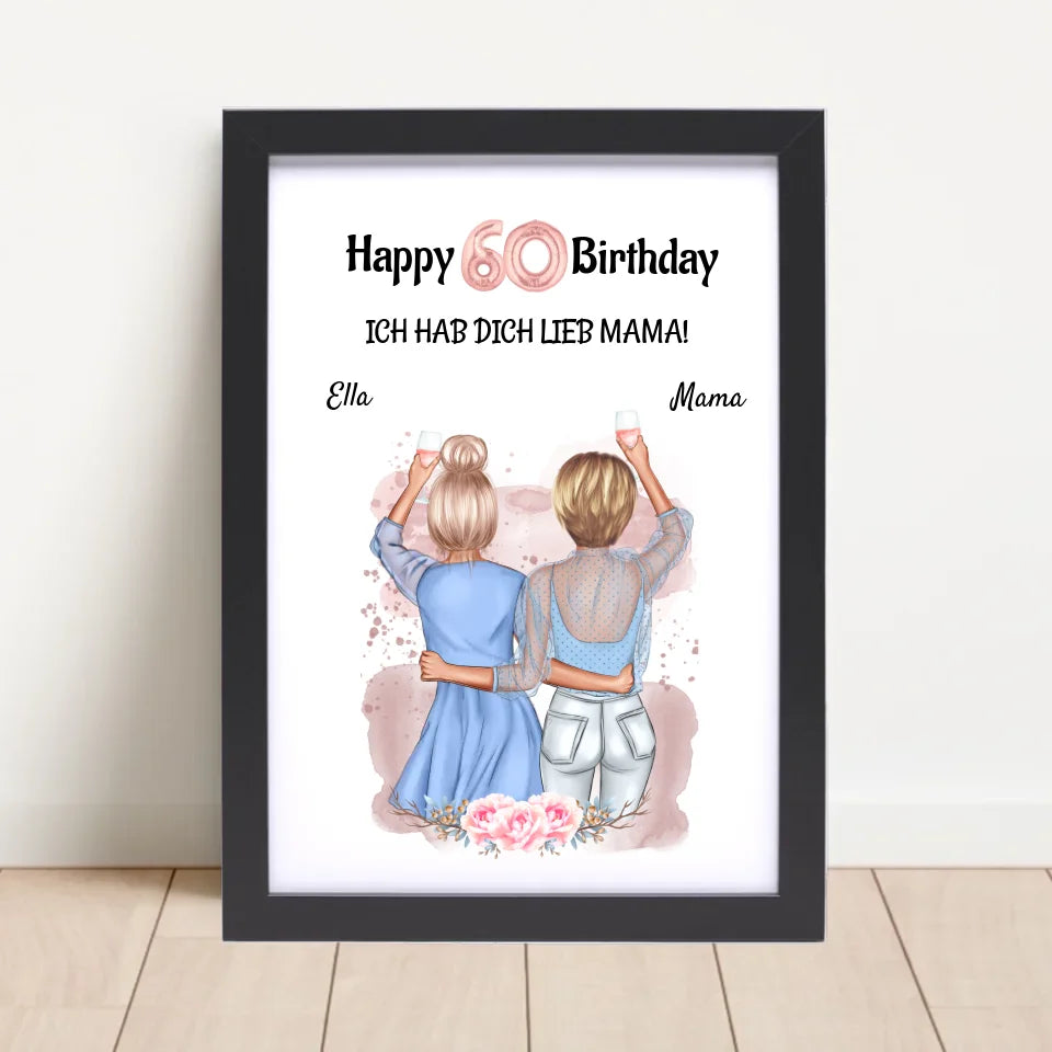 Poster mit Rahmen Schwarz 4