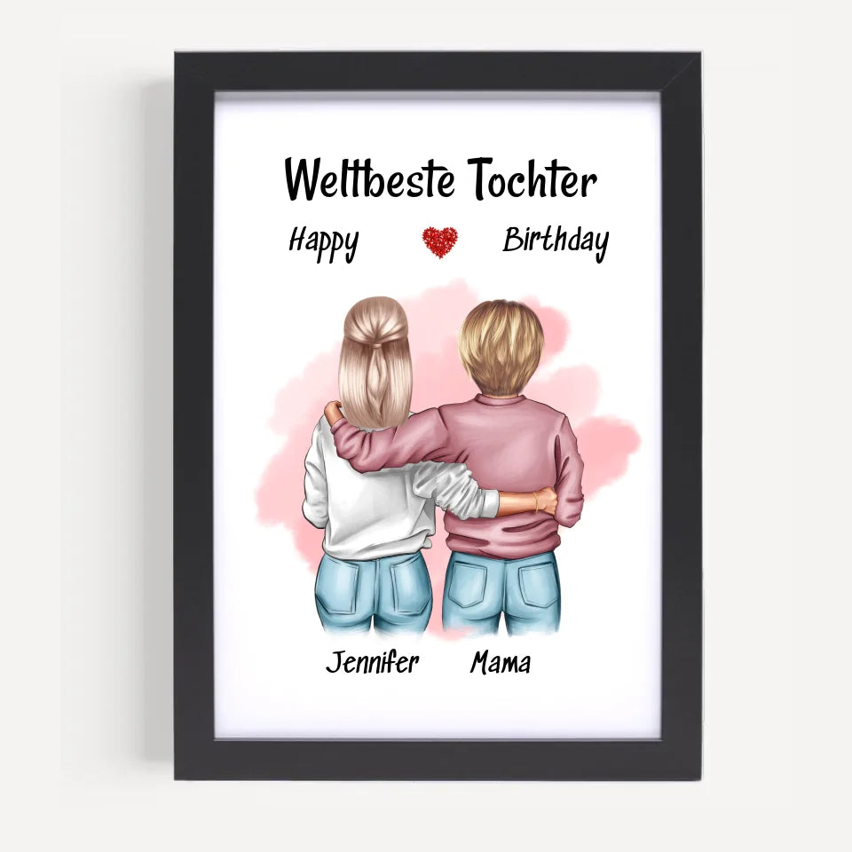 Poster mit Rahmen Schwarz 5