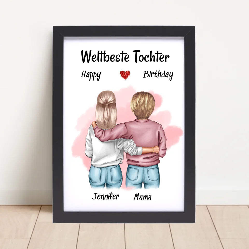 Poster mit Rahmen Schwarz 4