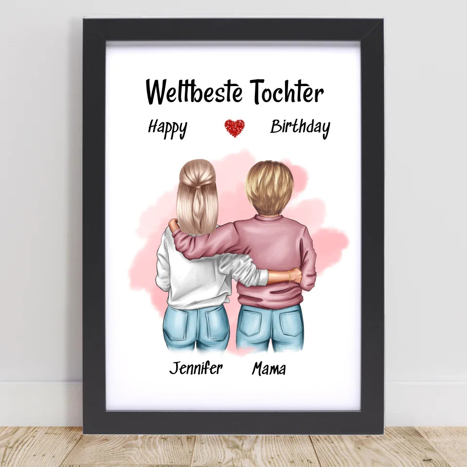 Poster mit Rahmen Schwarz 1