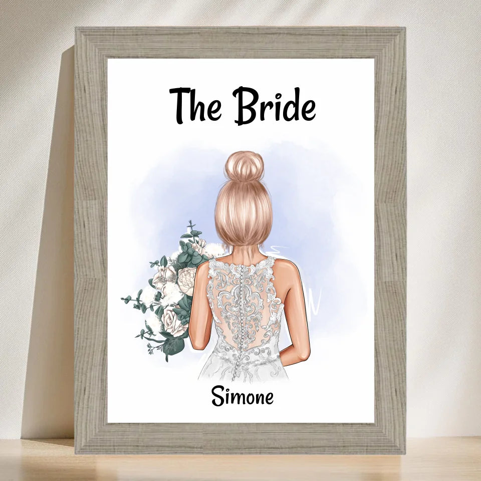 Poster mit Rahmen Beige 3