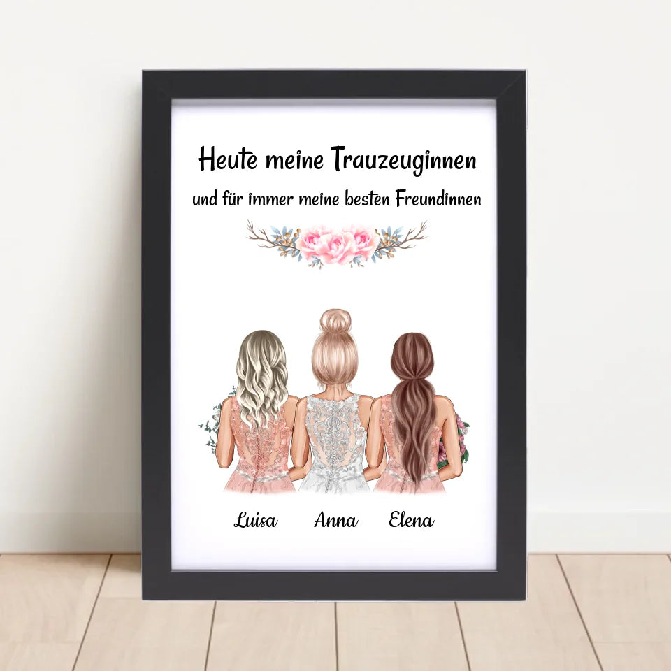 Poster mit Rahmen Schwarz 4