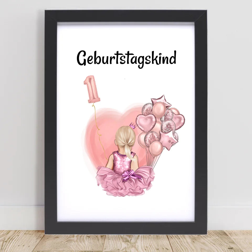 Poster mit Rahmen Schwarz 1