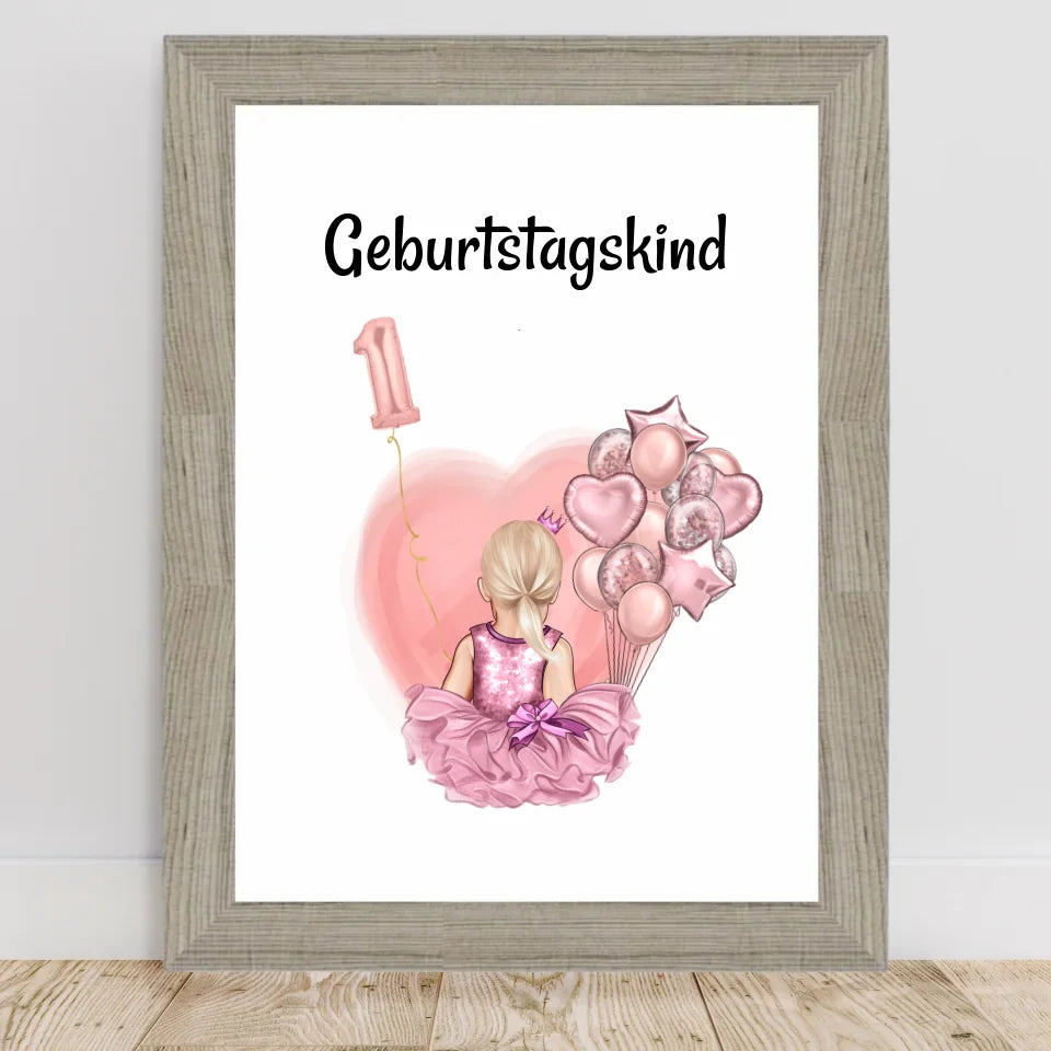 Poster mit Rahmen Beige 2