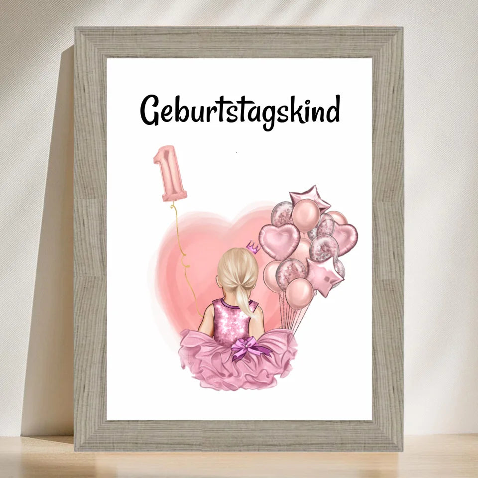 Poster mit Rahmen Beige 3